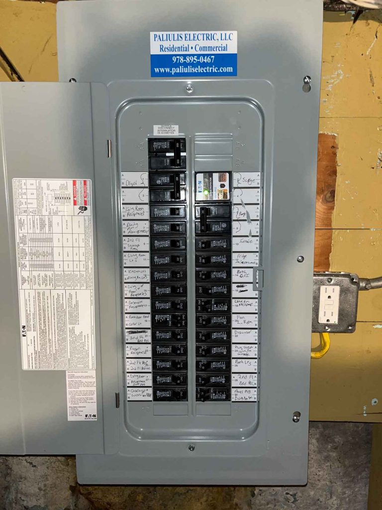Circuit breaker installed by Paliulis Electric LLC