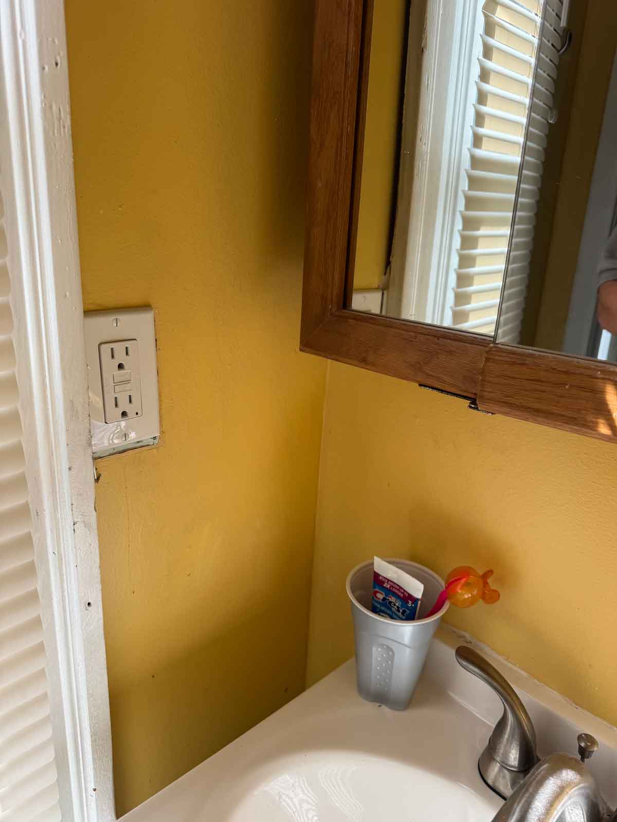 GCFI outlet in bathroom